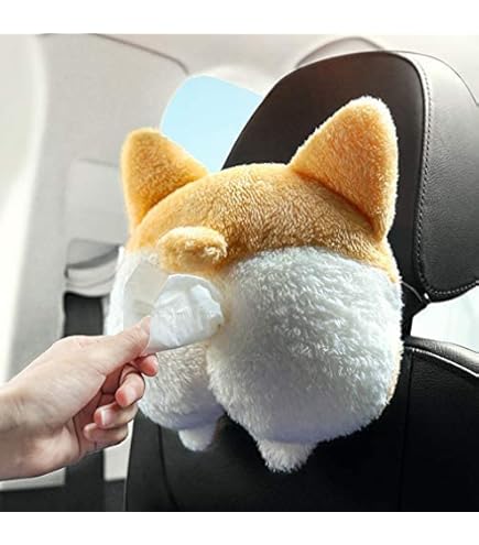 Amazon | 車 ティッシュケース ティッシュカバー コーギー お尻 車用